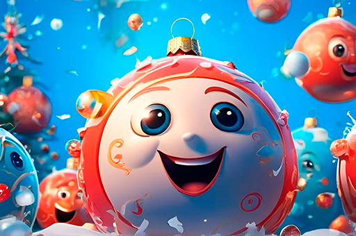 New Years Balls 2048 in 3D game thumbnail